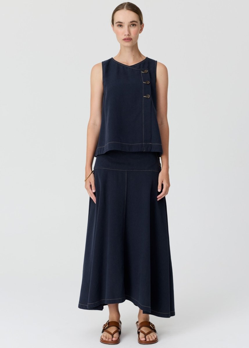 Anise Denim Skirt - Ink - Stanleyandstone