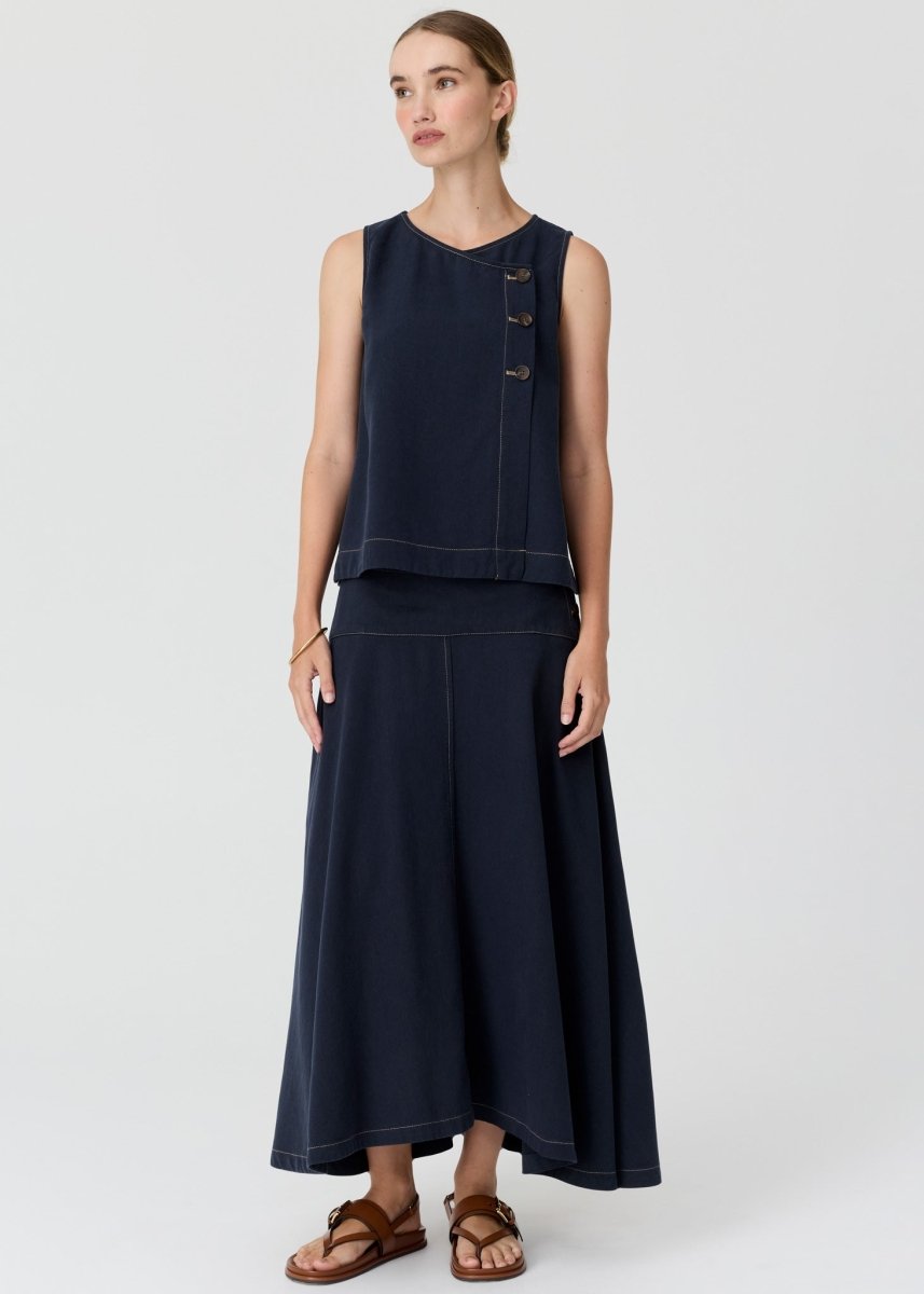Anise Denim Skirt - Ink - Stanleyandstone