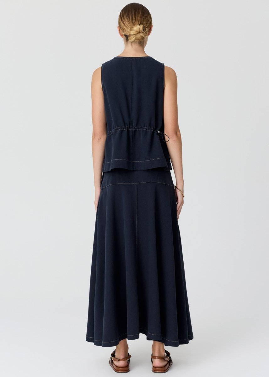 Anise Denim Skirt - Ink - Stanleyandstone