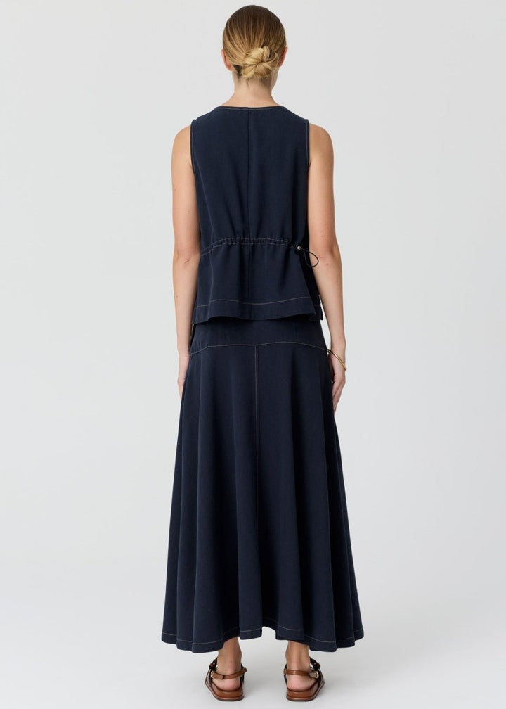 Anise Denim Skirt - Ink - Stanleyandstone