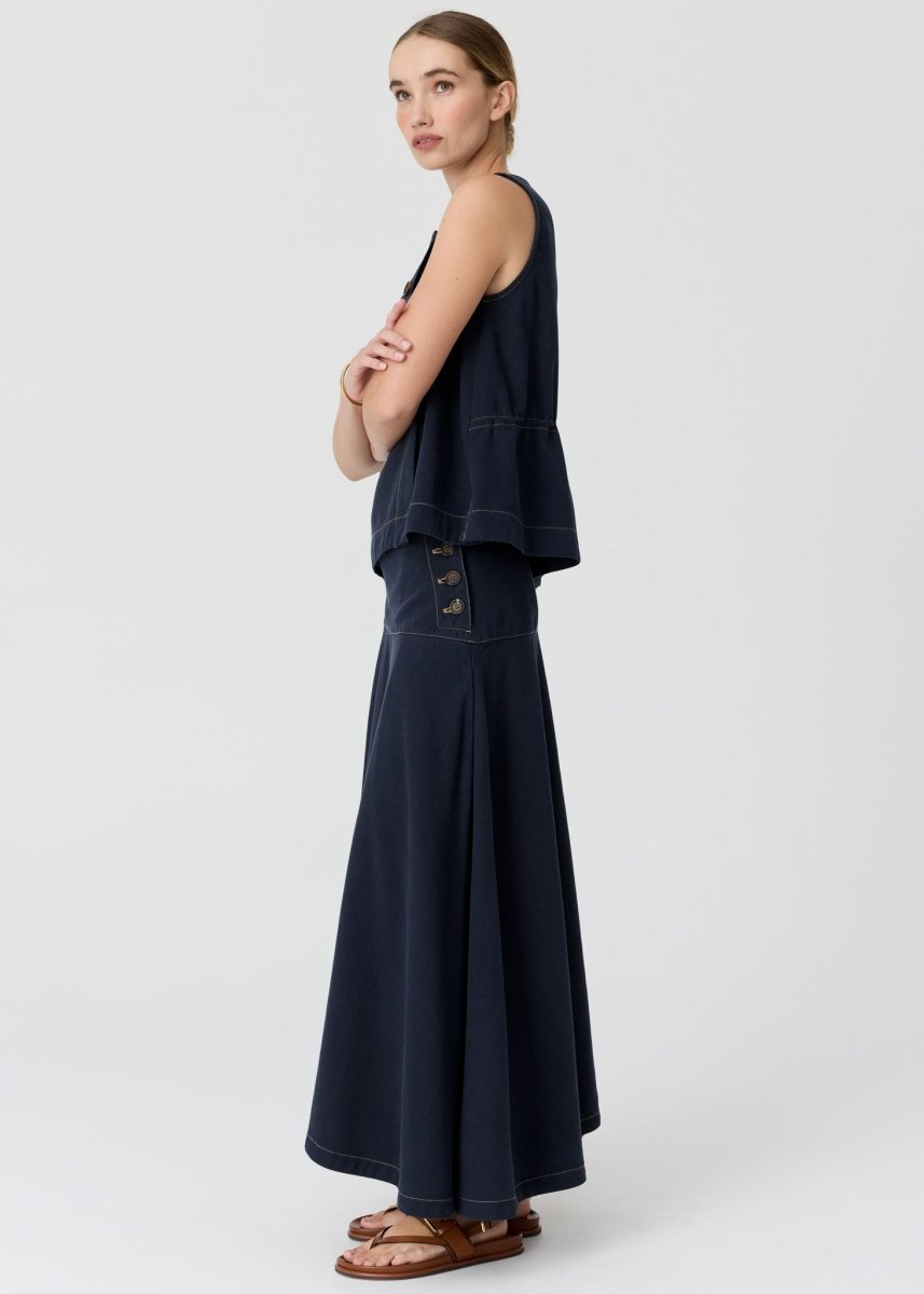 Anise Denim Skirt - Ink - Stanleyandstone