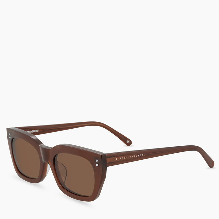 Antagonist Sunglasses - Brown Status Anxiety