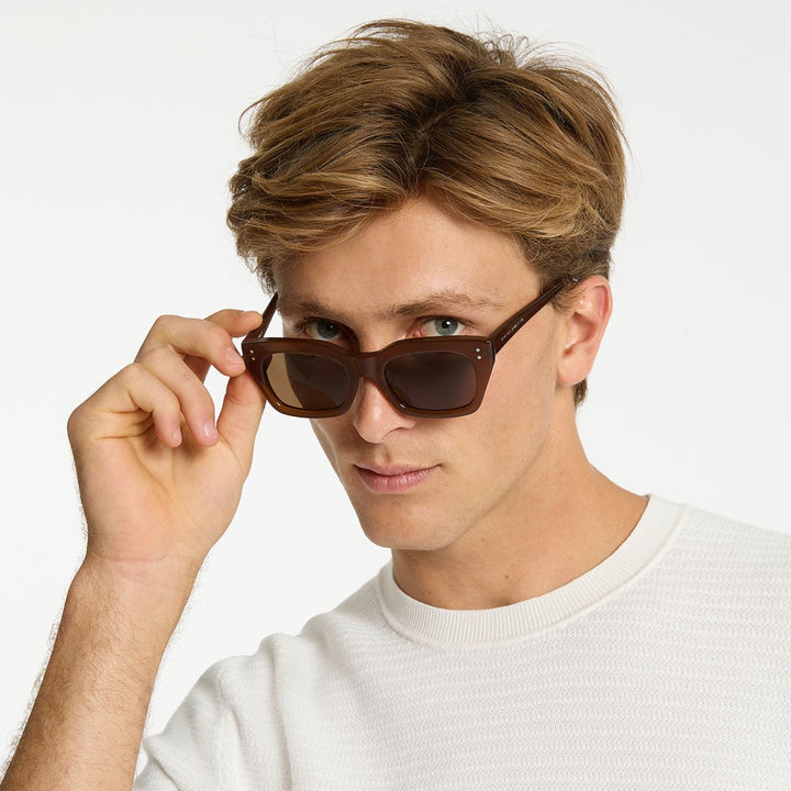 Antagonist Sunglasses - Brown Status Anxiety
