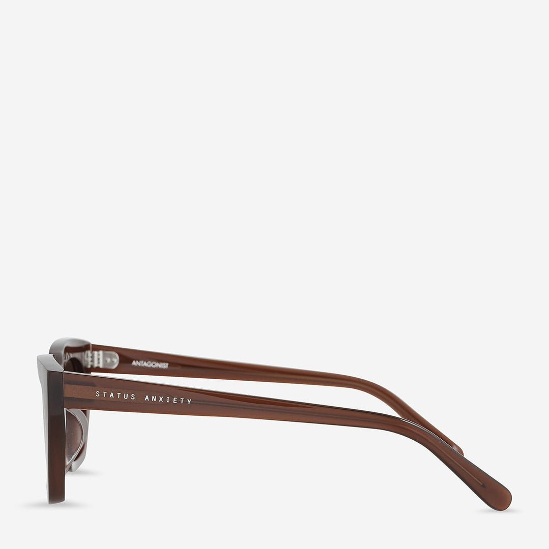 Antagonist Sunglasses - Brown Status Anxiety