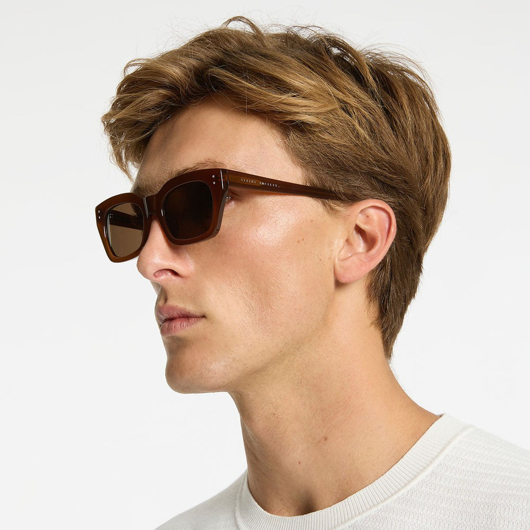 Antagonist Sunglasses - Brown Status Anxiety