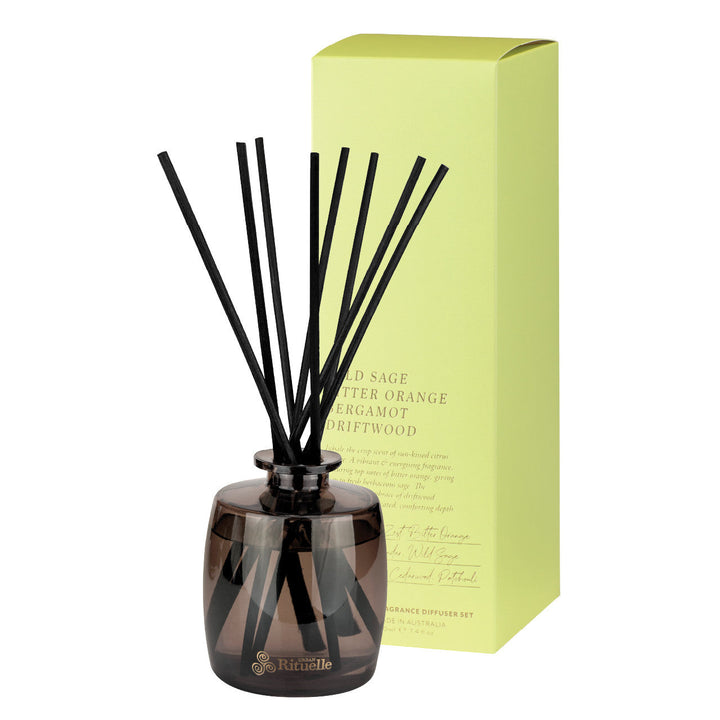 Wild Sage, Bitter Orange, Bergamot, Driftwood<br> Fragrance Diffuser Set | 220ml Urban Rituelle
