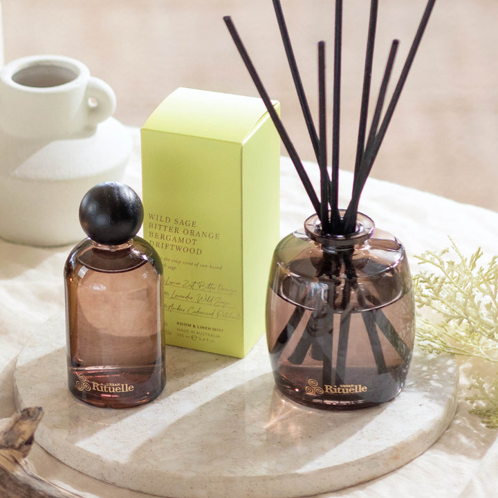 Wild Sage, Bitter Orange, Bergamot, Driftwood<br> Fragrance Diffuser Set | 220ml Urban Rituelle