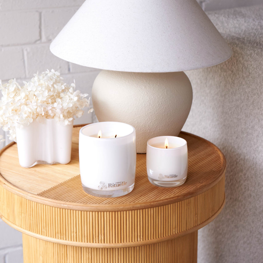 Lemongrass, Mandarin Zest, Tahitian Lime, Sandalwood Scented Soy Candle | 400gm Candle Urban Rituelle