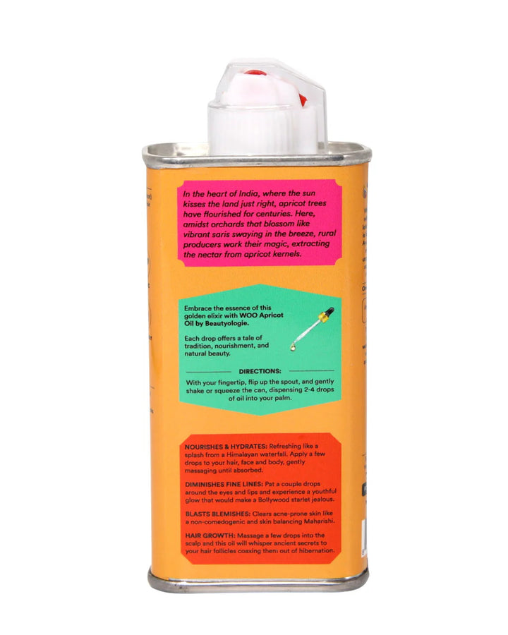 WOO Apricot Oil – The Ultimate Hydrating Oil for Skin, Hair, and Body WOO Oils