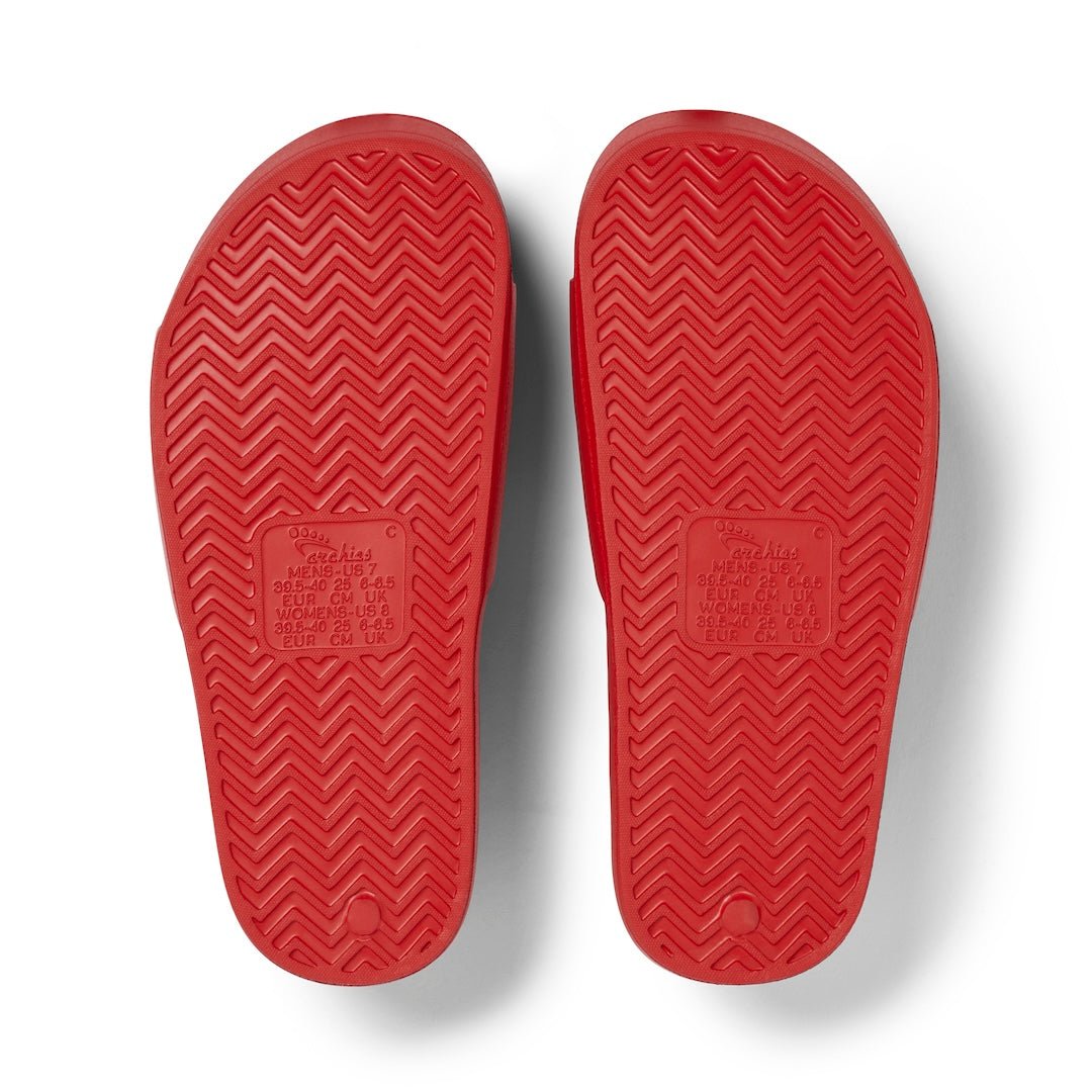 Arch Support Slides - Classic - Chilli Red Archies
