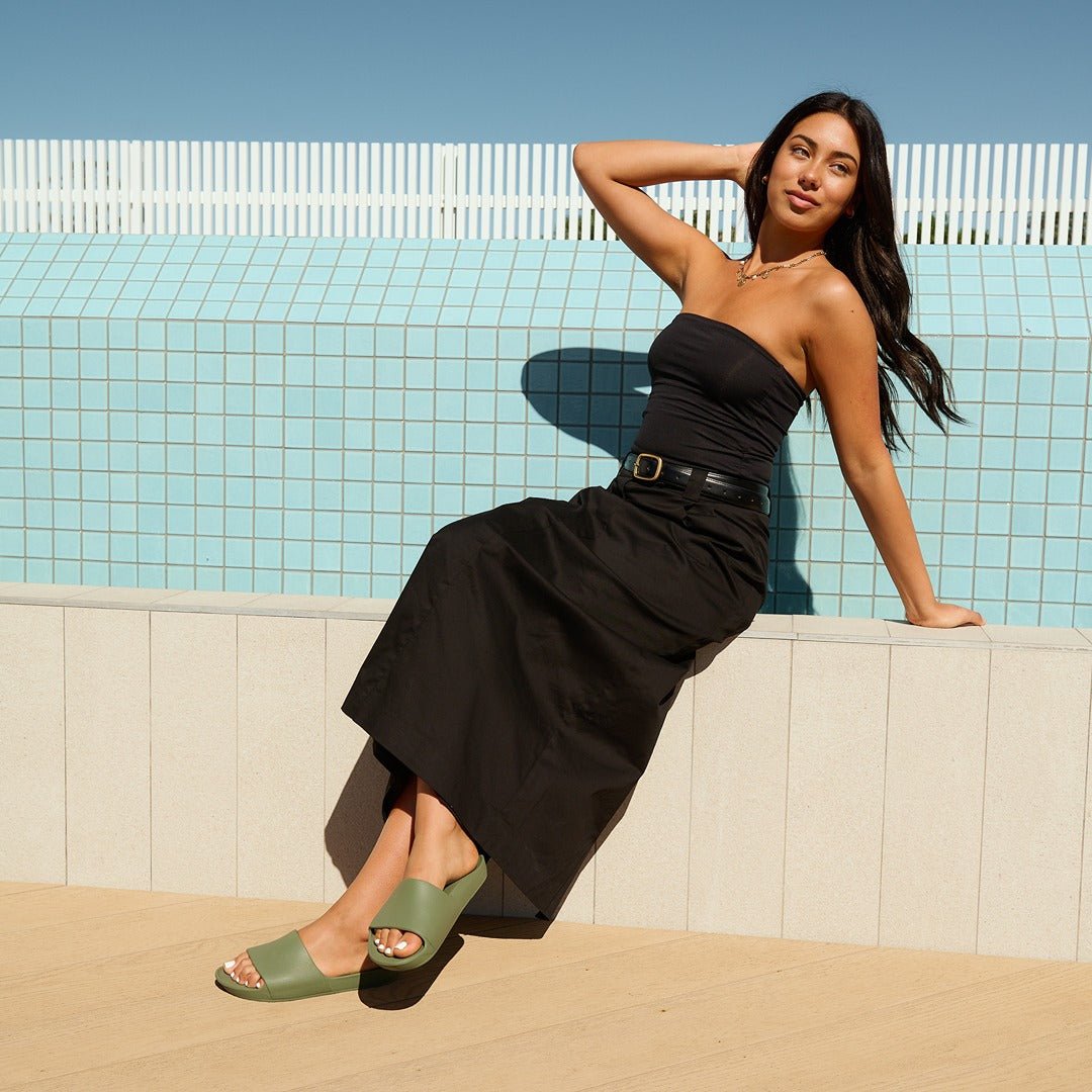 Arch Support Slides - Classic - Olive Archies