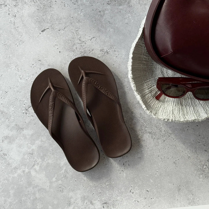 Arch Support Thongs - Classic - Brown thong Archies