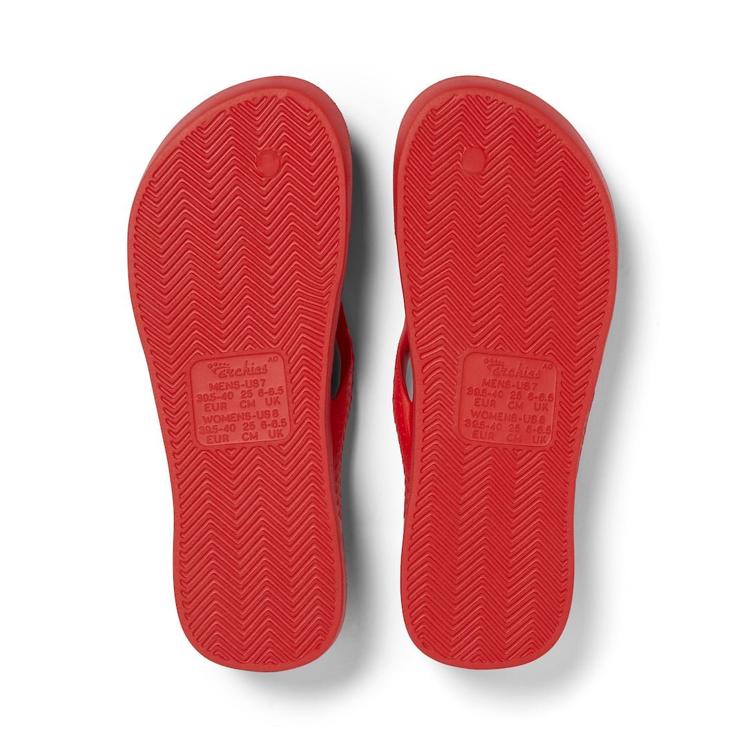 Arch Support Thongs - Classic - Chilli Red Archies