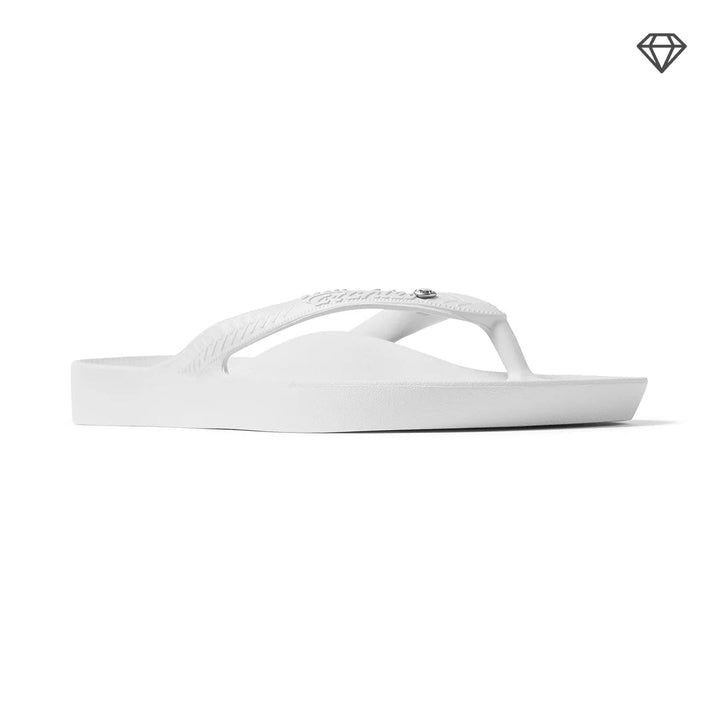 Arch Support Thongs - Classic - Crystal White thong Archies