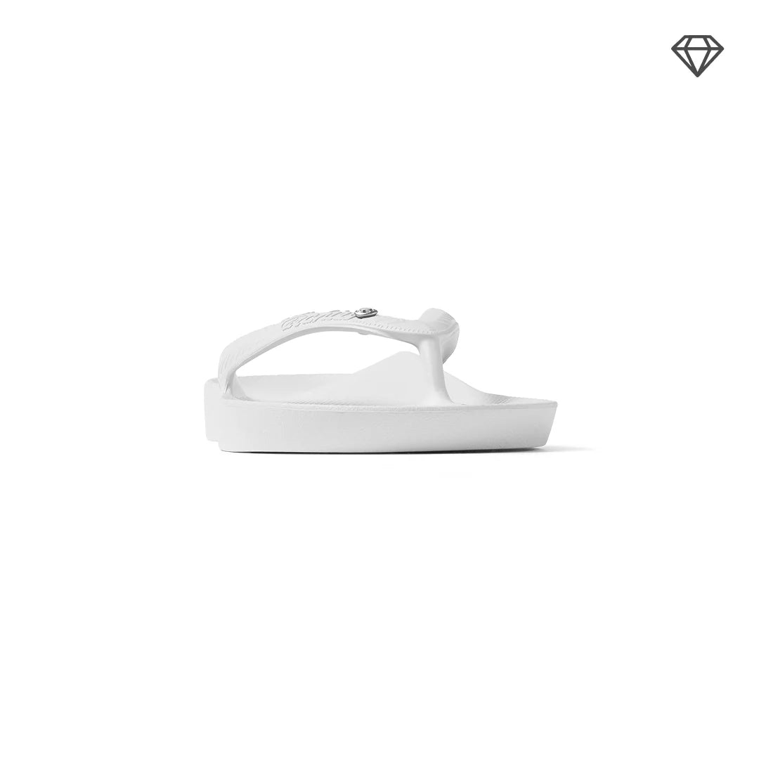 Arch Support Thongs - Classic - Crystal White thong Archies