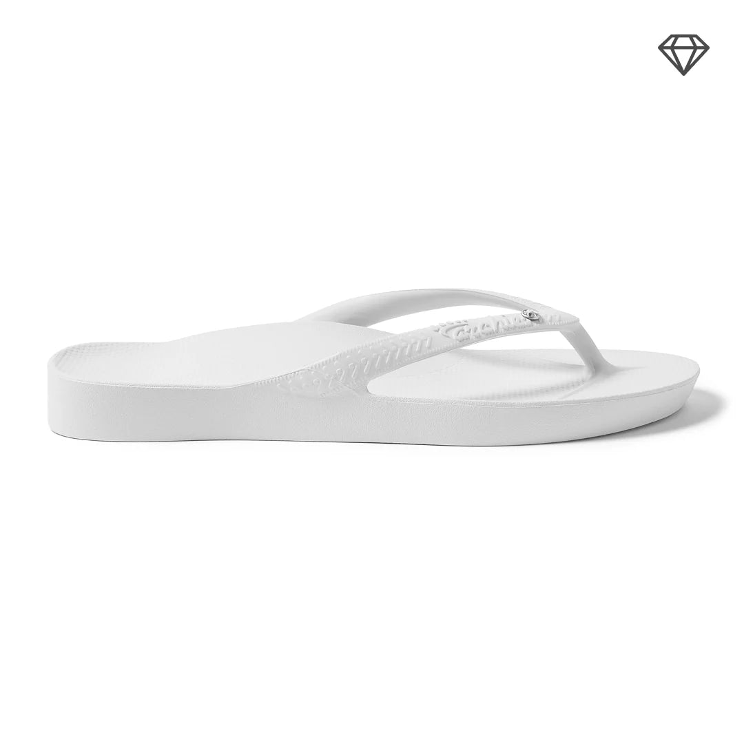 Arch Support Thongs - Classic - Crystal White thong Archies