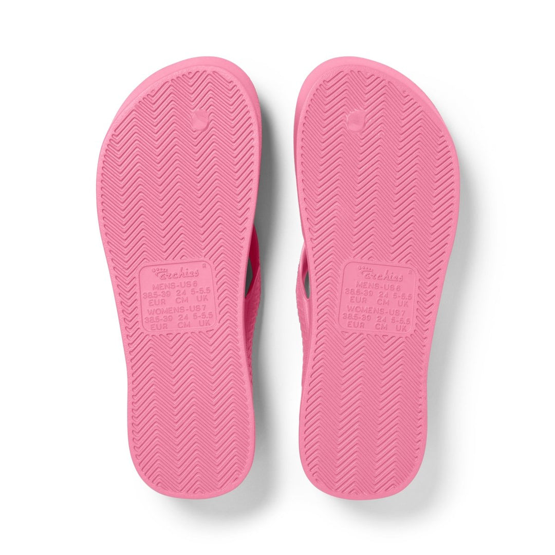 Arch Support Thongs - Classic - Hot Pink Archies