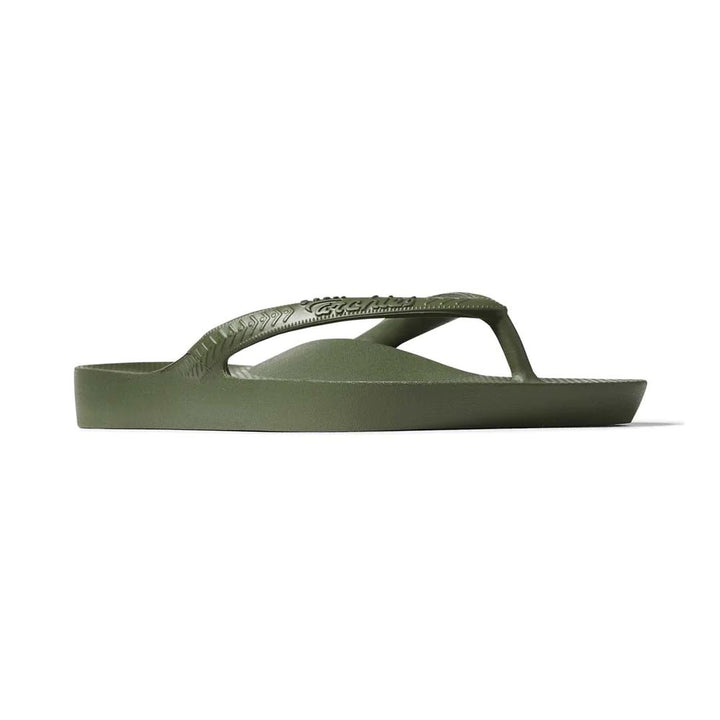 Archies Arch Support Thongs - Khaki Shoes Archies