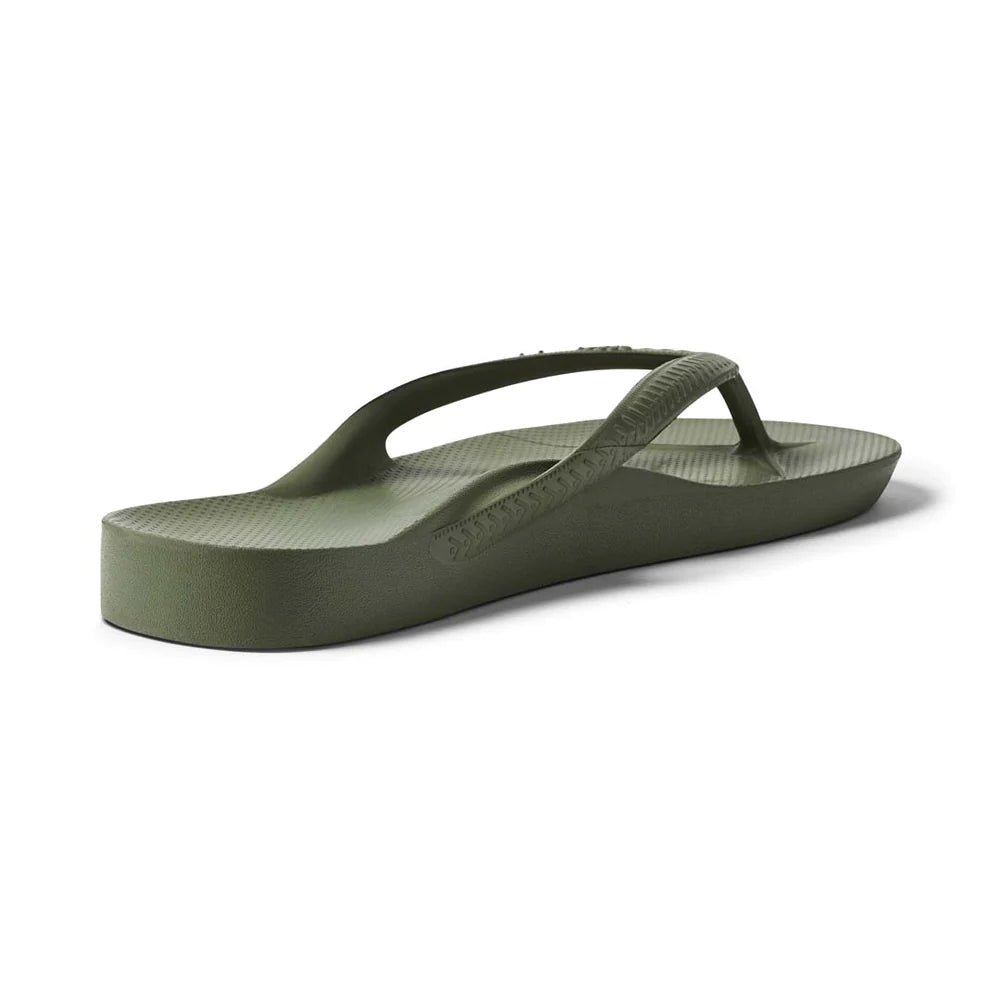 Archies Arch Support Thongs - Khaki Shoes Archies