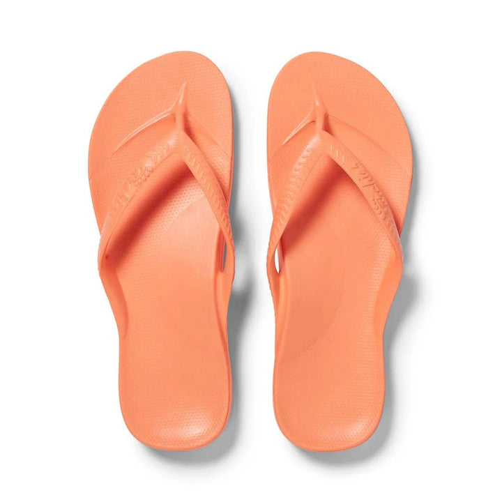 Archies Arch Support Thongs - Orange Shoes Archies