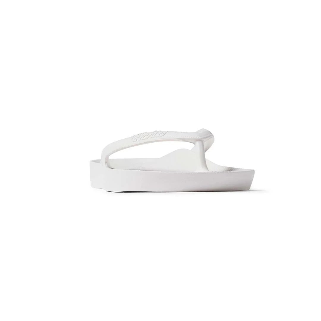 Archies Arch Support Thongs - White Shoes Archies