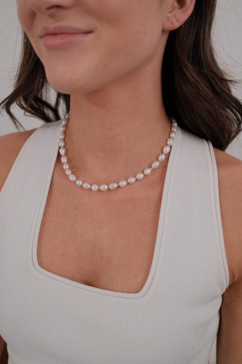 Aria Pearl Necklace Necklaces Zafino Jewellery