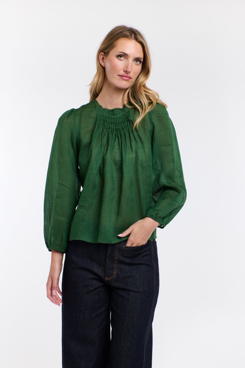 ARIEL LONG SLEEVE TOP - Moss Blouse 365 days