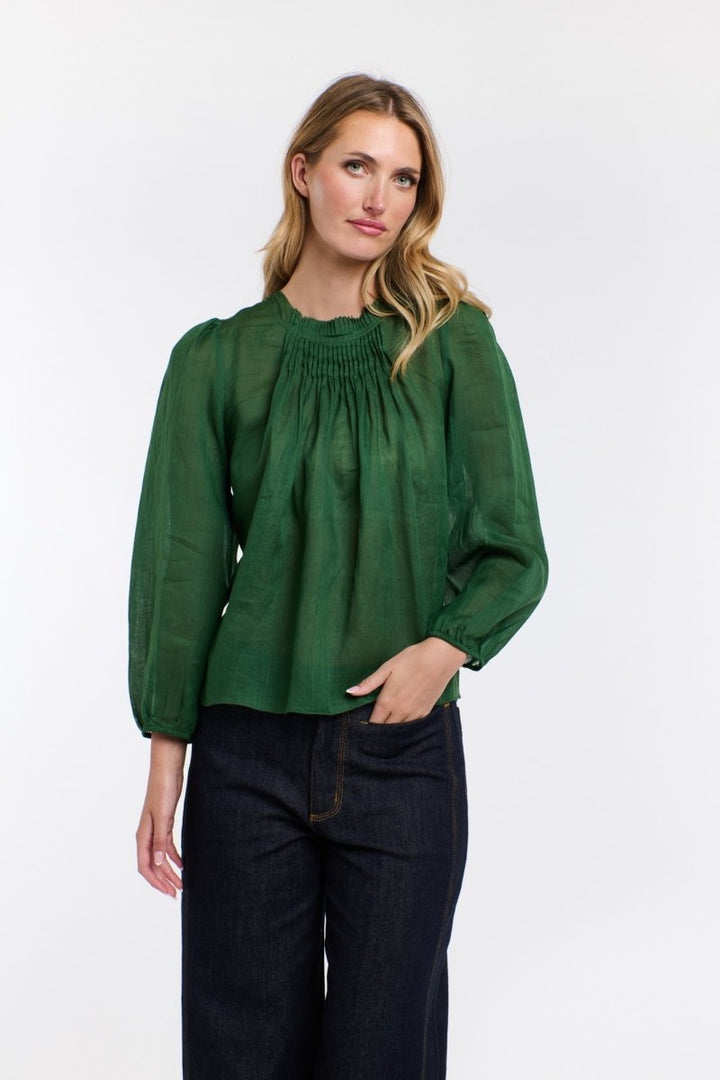 ARIEL LONG SLEEVE TOP - Moss Blouse 365 days