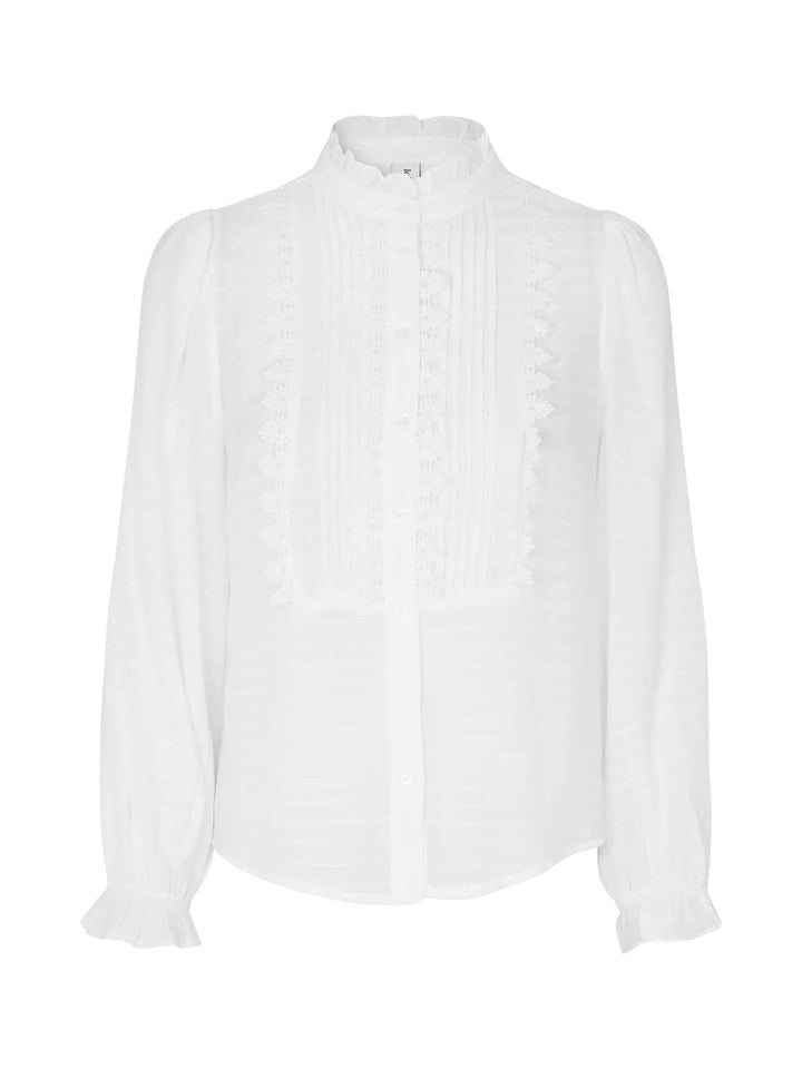 Ariel Shirt LS White blouse Lollys Laundry