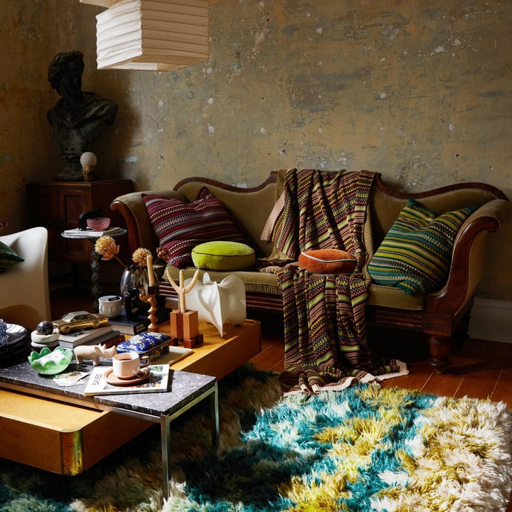 Arlette Knit Cushion - Forest - Stanleyandstone