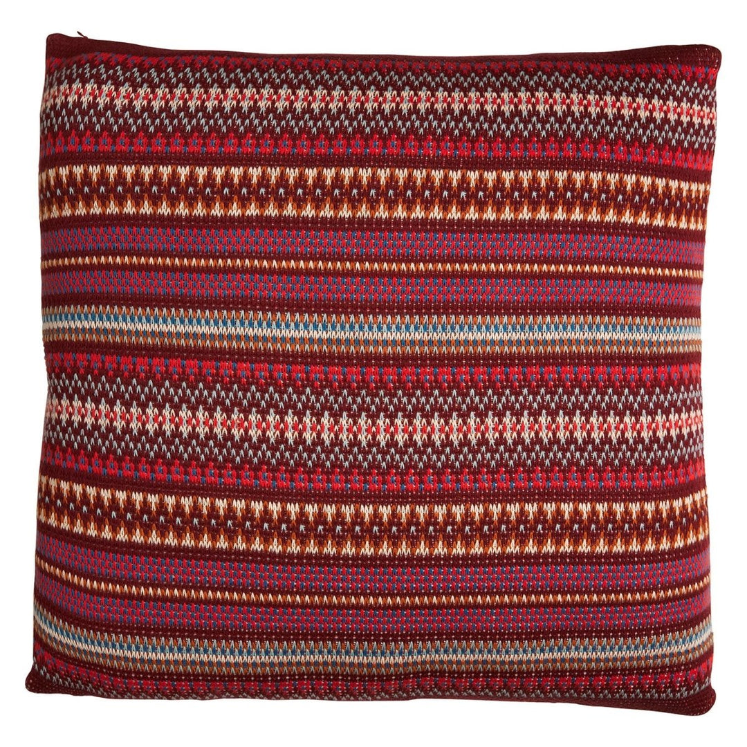 Arlette Knit Cushion - Mahogany cushion Sage &amp; Clare
