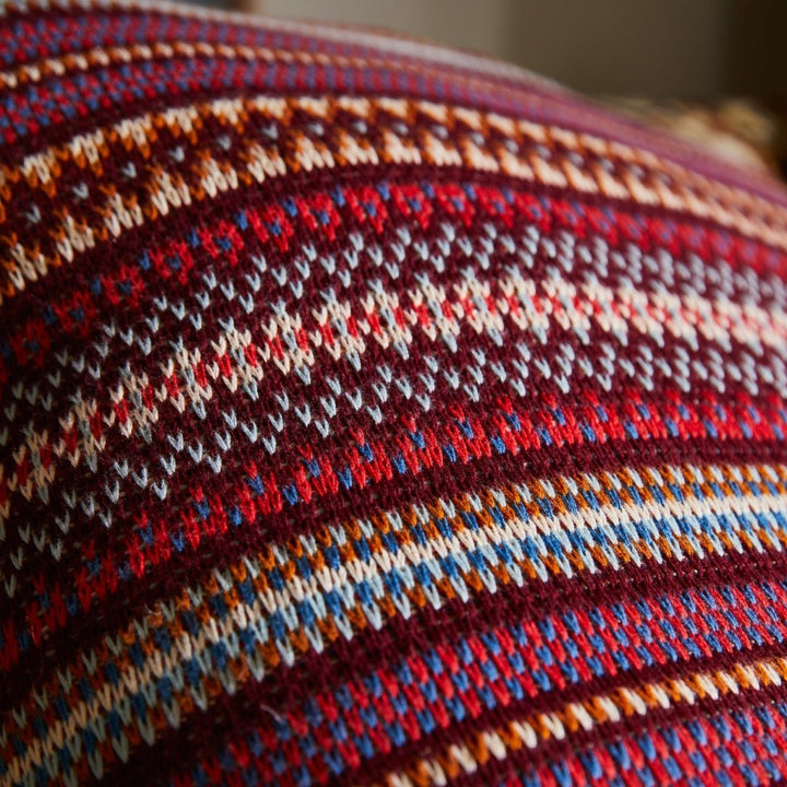 Arlette Knit Cushion - Mahogany cushion Sage &amp; Clare