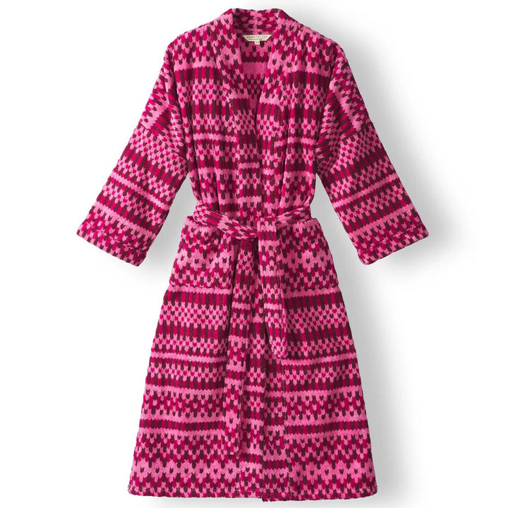 Arlette Towelling robe - Cosmo Pink Bath Robe Sage & Clare