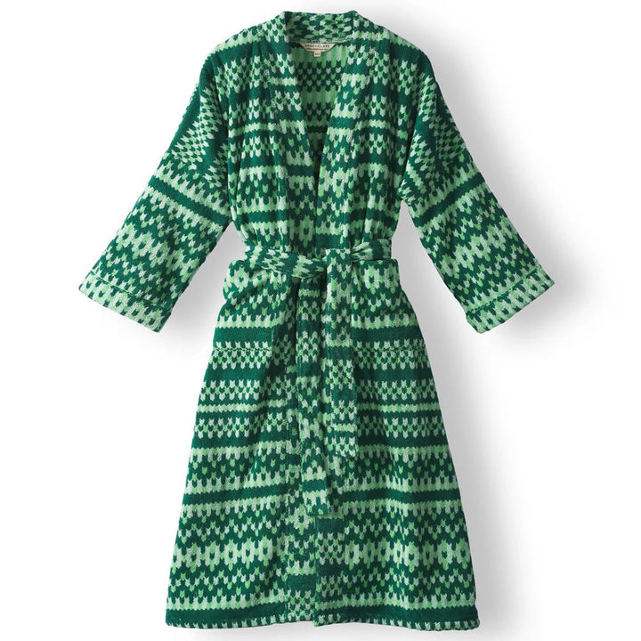 Arlette Towelling robe - Forest Bath Robe Sage & Clare