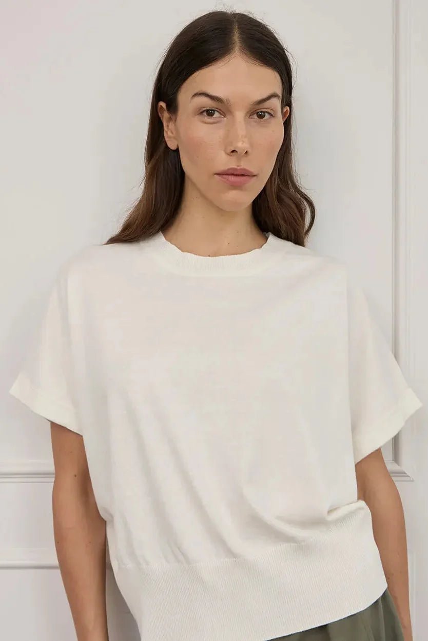 Arlington Milne - Lucy Knit Tee Cream Tee shirt Arlington Milne