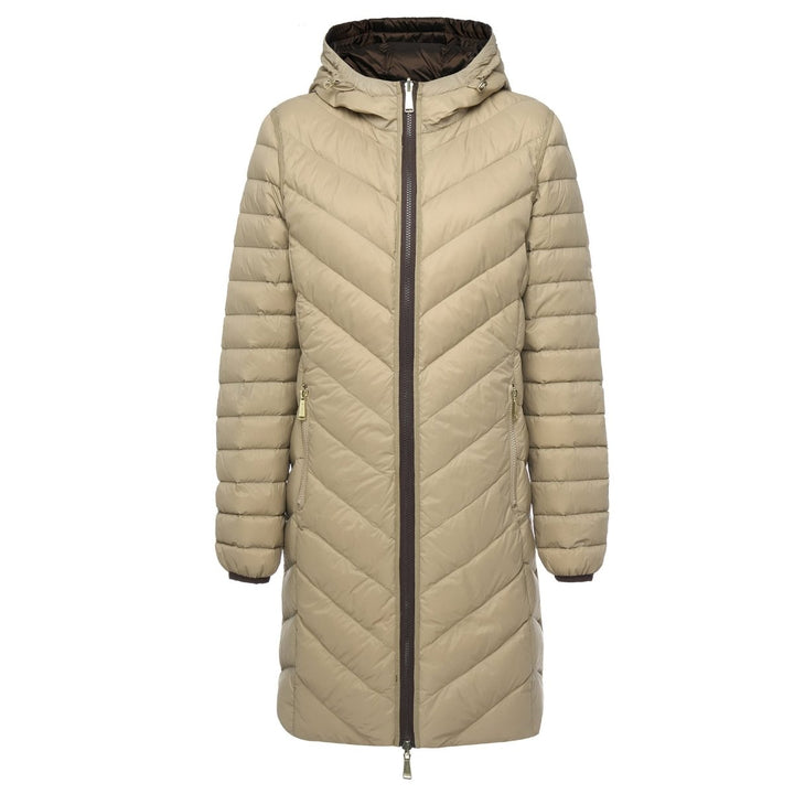 Arnie Reversible Puffer Down Coat - Chocolate/Palomino Moke Apparel