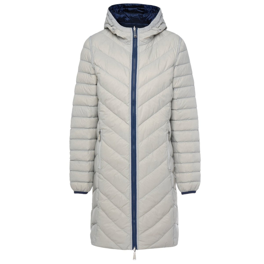 Arnie Reversible Puffer Down Coat - Moonlight/Silver Moke Apparel
