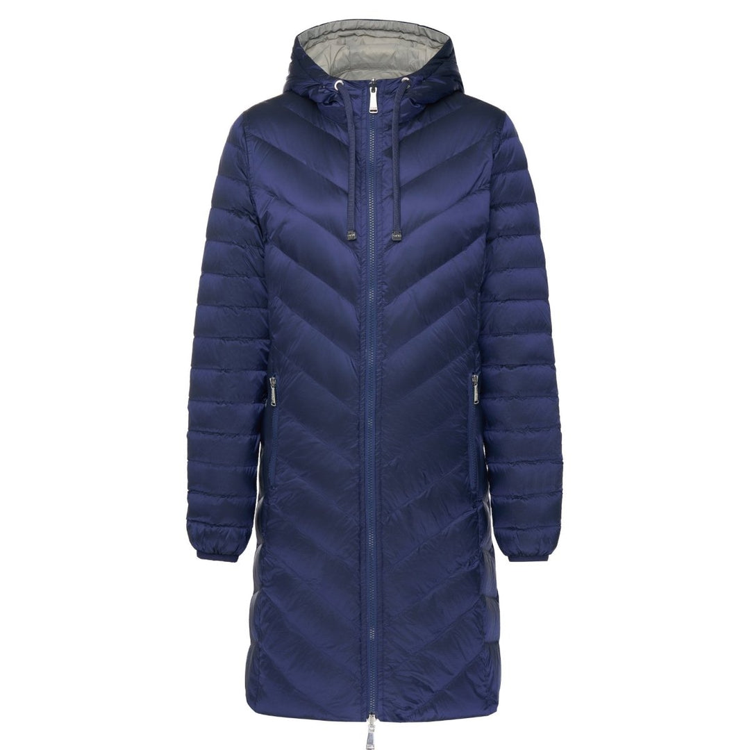 Arnie Reversible Puffer Down Coat - Moonlight/Silver Moke Apparel