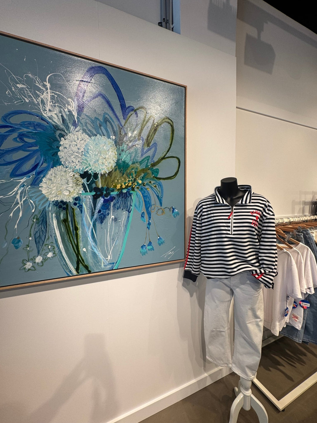 Artwork By Caz Sroczynski - "Botanical Blue" - Stanleyandstone