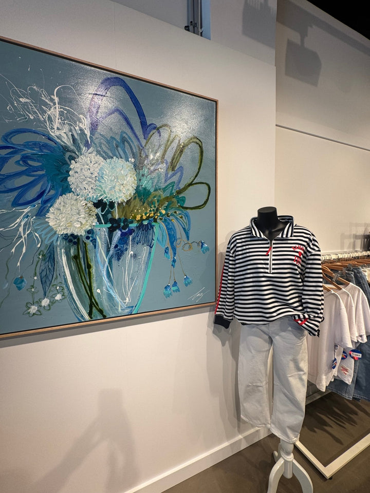 Artwork By Caz Sroczynski - "Botanical Blue" - Stanleyandstone
