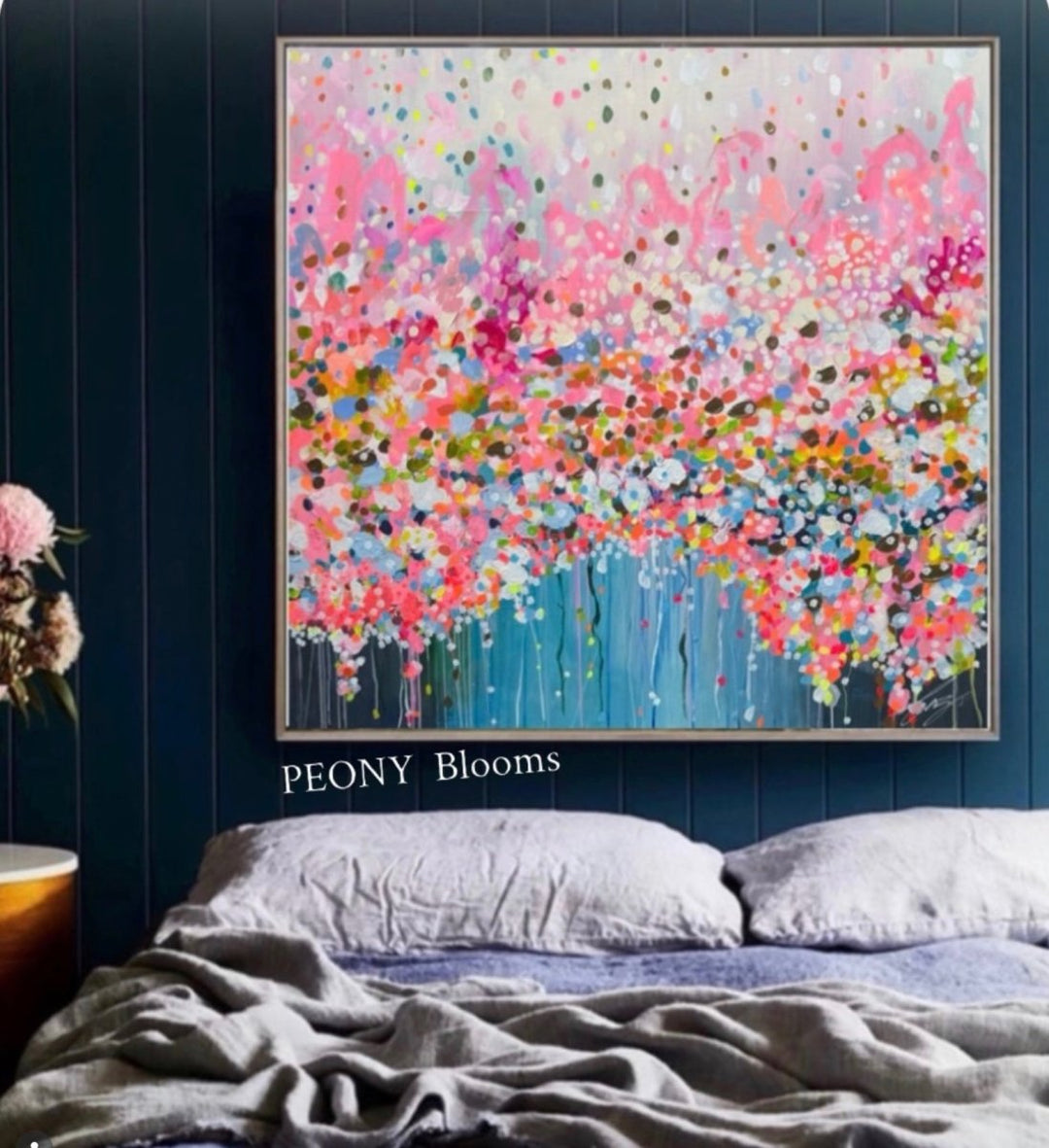 Artwork By Caz Sroczynski - Peony Bloom Art Art By Caz