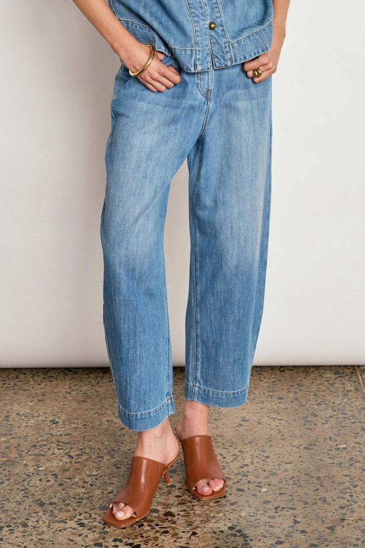 ascend pant - mid wash denim pant Zoe Kratzmann