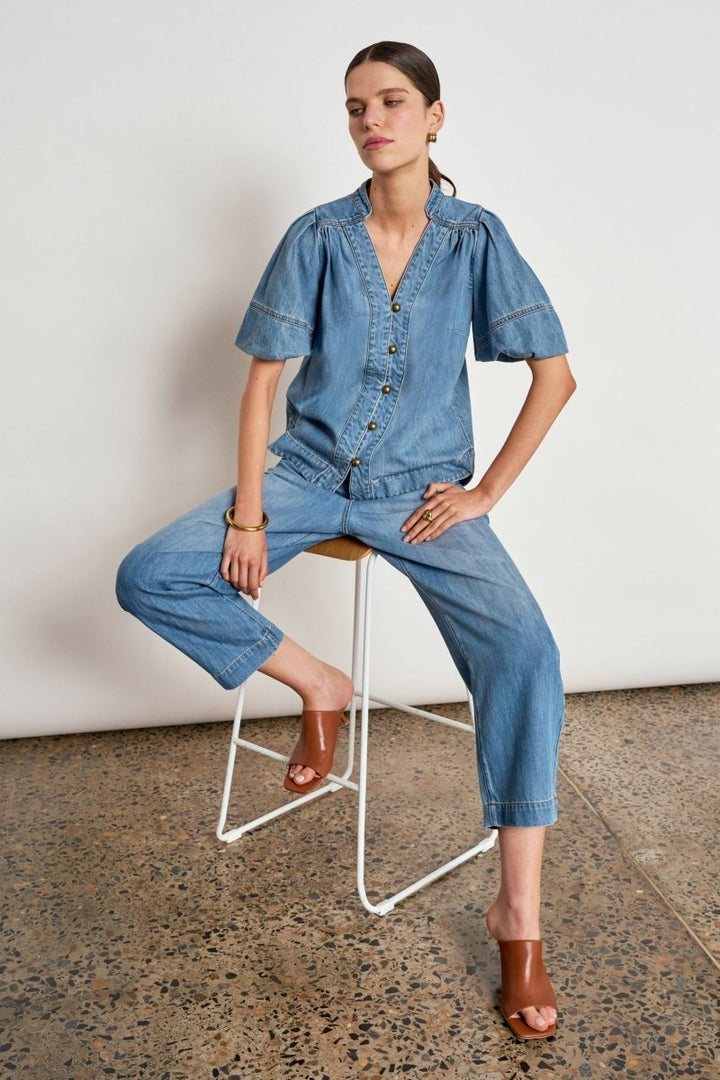 ascend pant - mid wash denim pant Zoe Kratzmann
