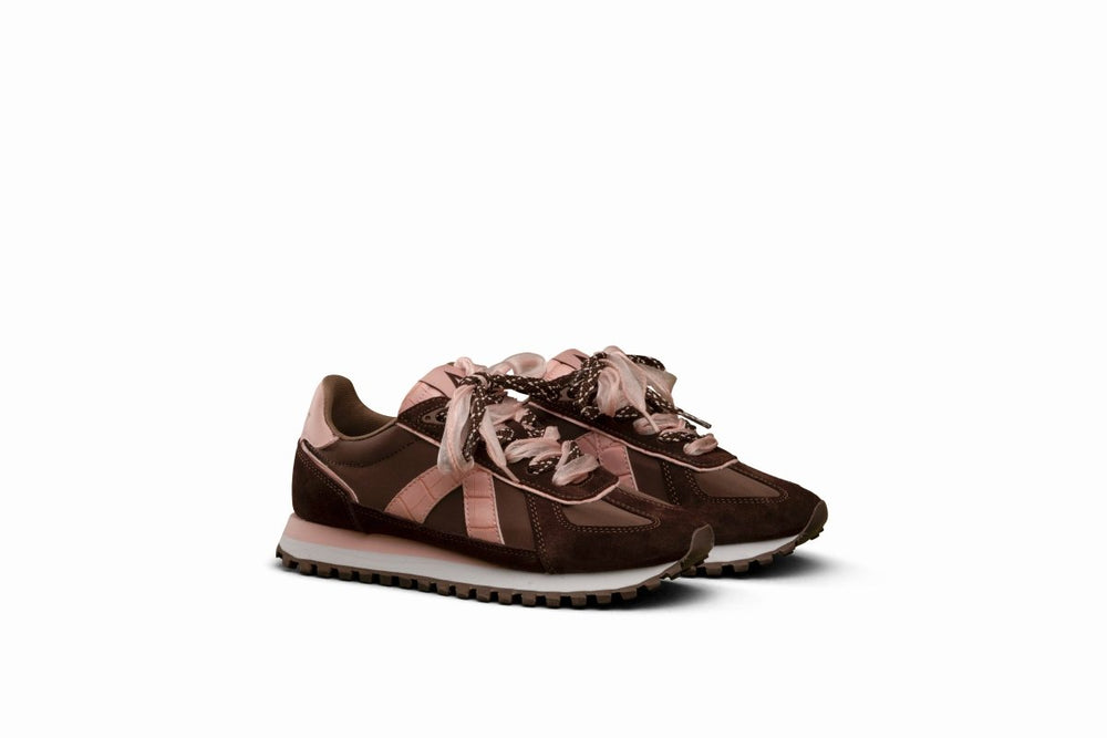 ASFVLT Gate Sneakers - Brown / choco / pink Shoe ASFVLT