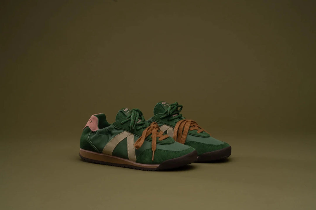 ASFVLT Grace Sneaker DK Green/PInk Shoe ASFVLT
