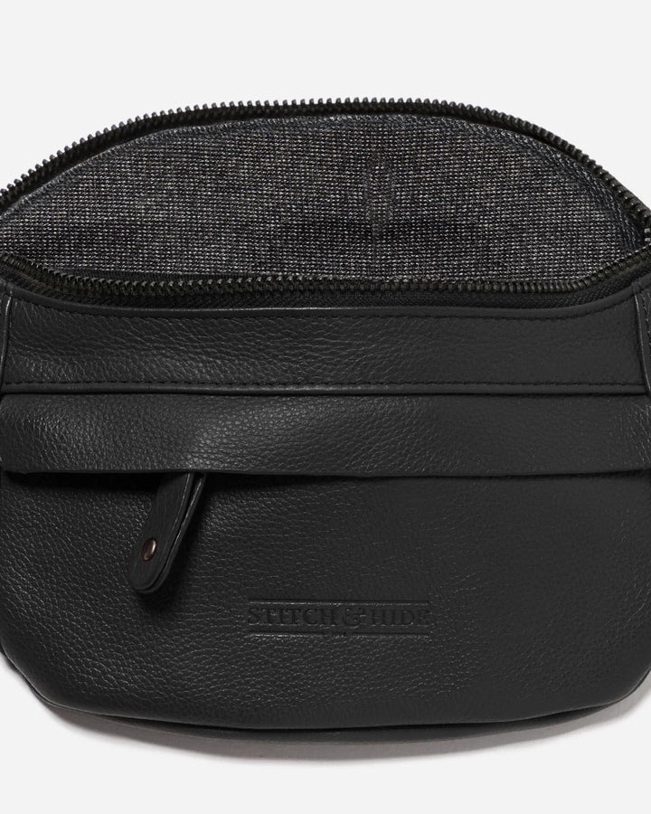 Stitch & Hide Bailey Leather Bum Bag - Olive Bags Stitch and Hide