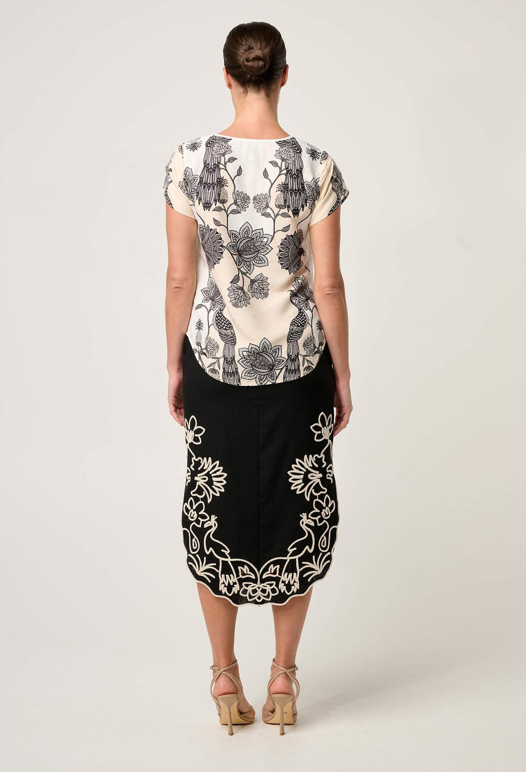 Avis Viscose Dobby Top in Imperial Stone blouse Once Was