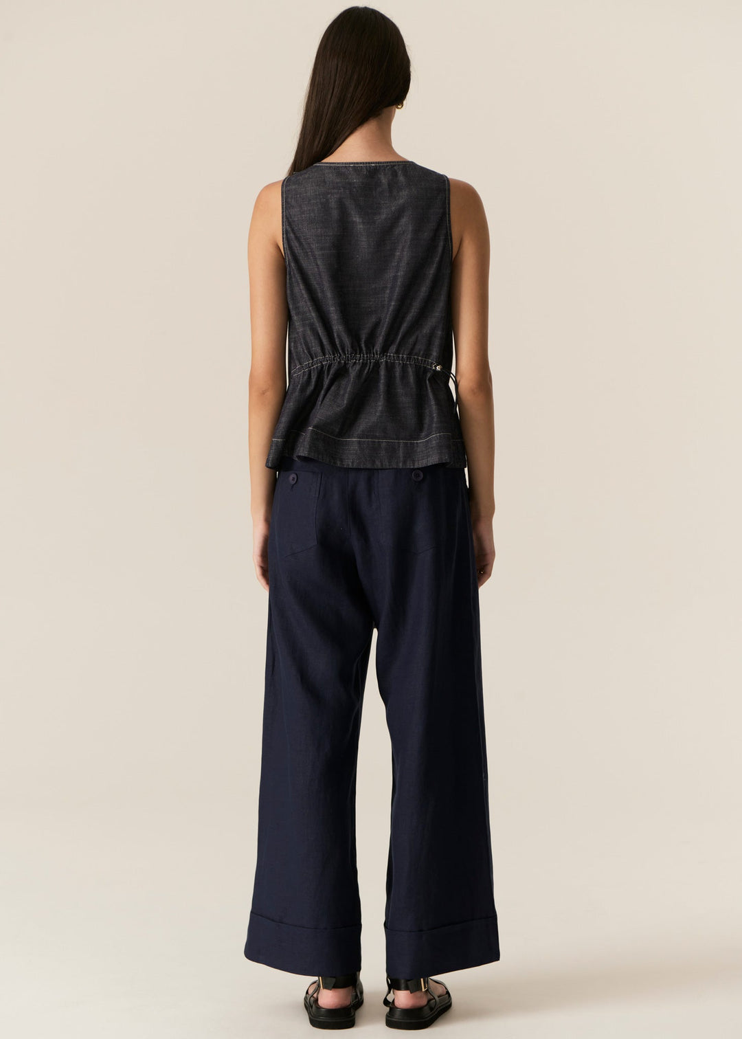 Avrid Chambray Tank - Stanleyandstone