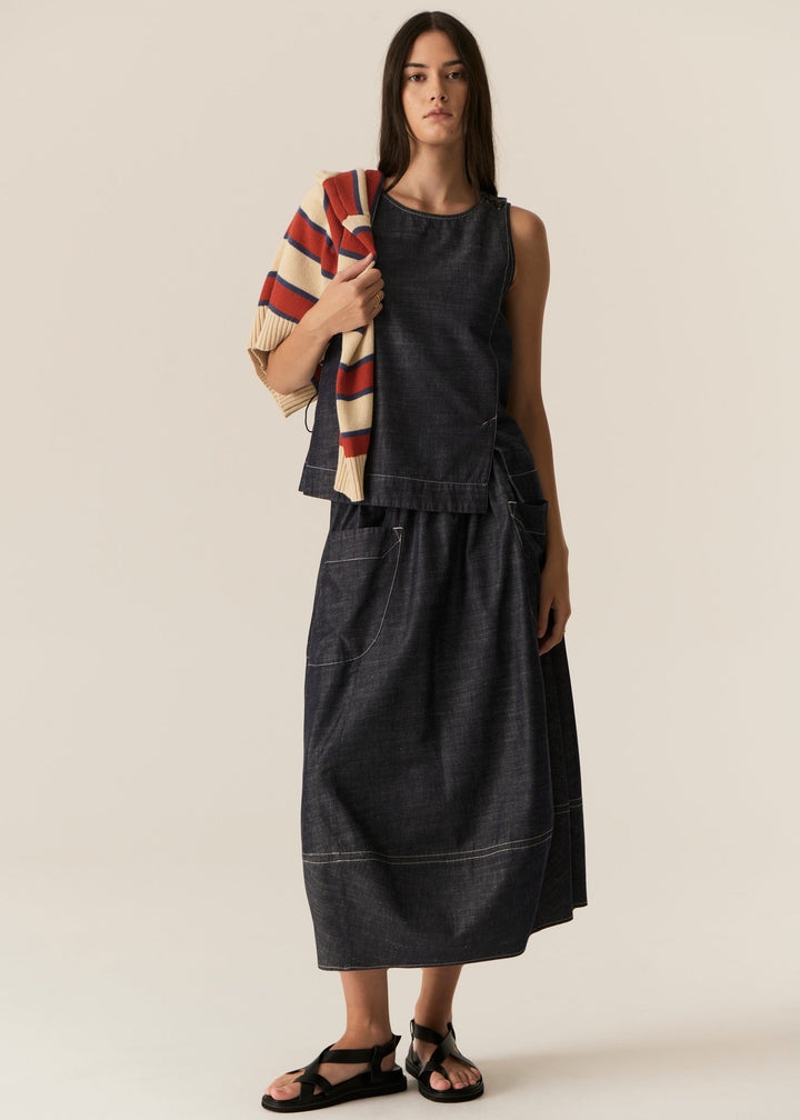 Avrid Chambray Tank - Stanleyandstone