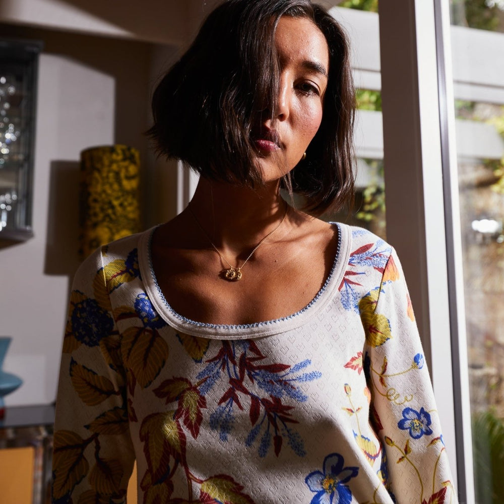 Babette Pointelle Pyjama Set Sage & Clare